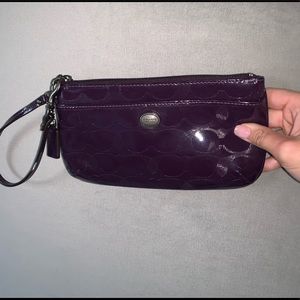 Purple coach purse- never used